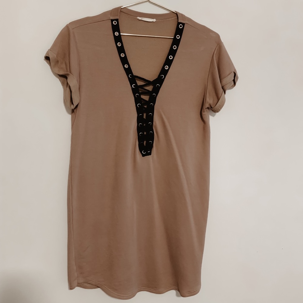 Boutique lace up top